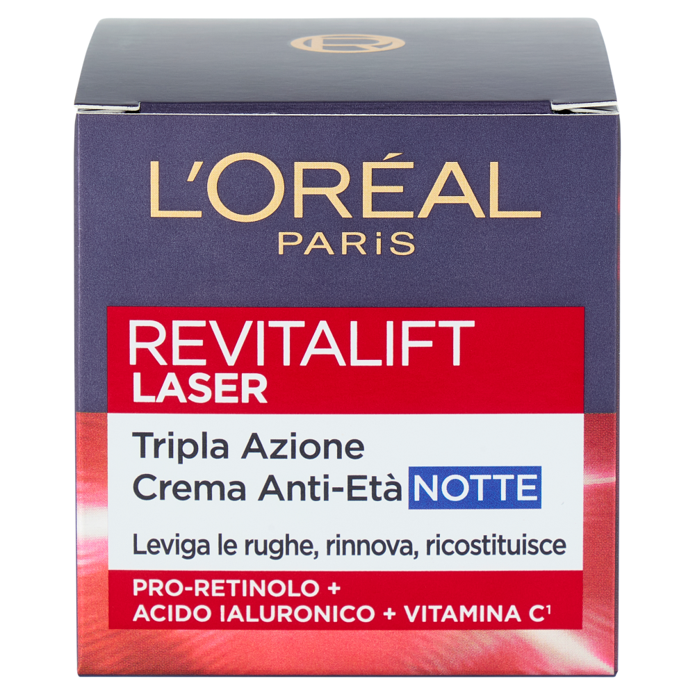 L'Oréal Paris Revitalift Laser Tripla Azione Crema Anti-Età Notte 50 ml