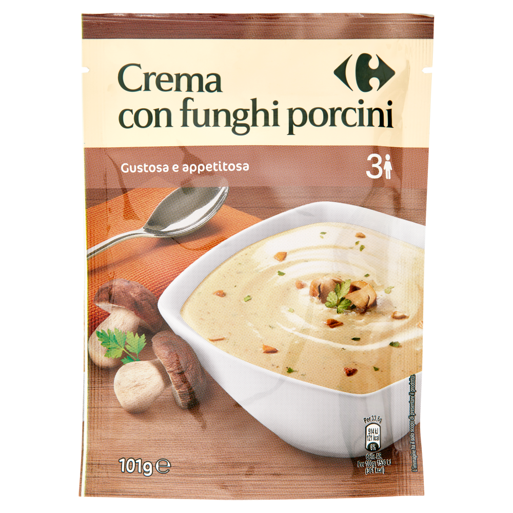 Carrefour Crema con funghi porcini 101 g
