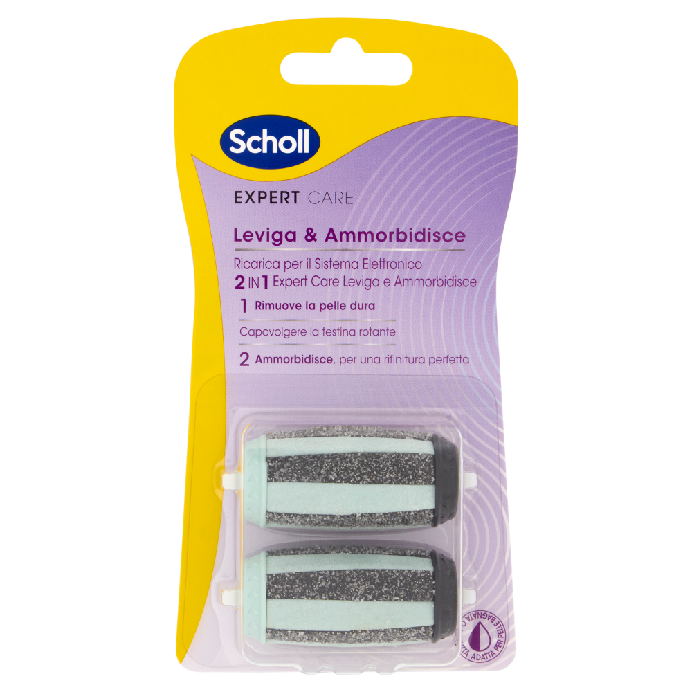 Scholl Expert Care Leviga & Ammorbidisce Ricarica per il Sistema Elettronico 2 in 1 2 pz