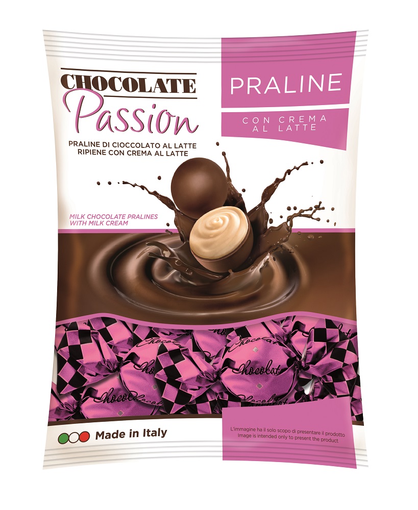 Praline di Cioccolato al Latte Ripiene con Crema al Latte 105 g