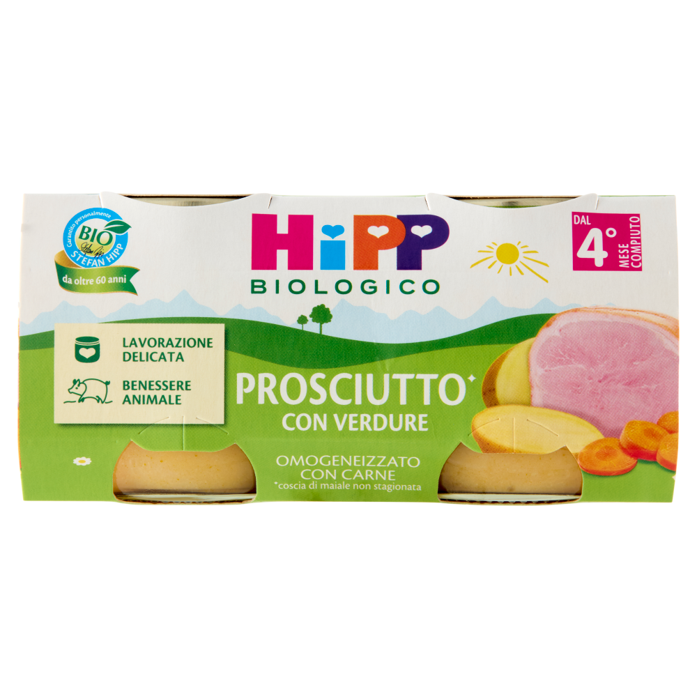 HiPP Biologico Omo Prosciutto* con Verdure 2 x 80 g