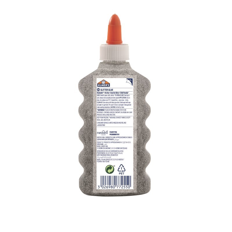 Elmer's Colla liquida glitterata argento