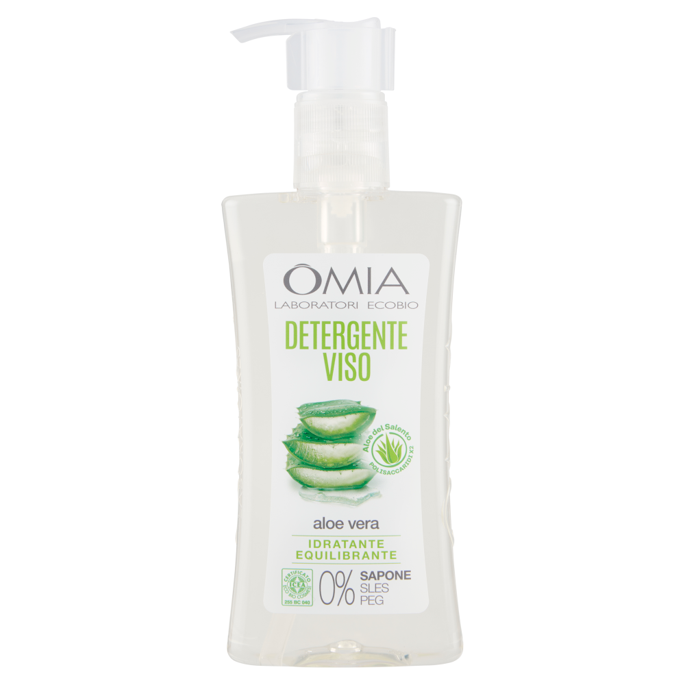 Omia Laboratori Ecobio Detergente Viso Idratante Equilibrante aloe vera 200 ml