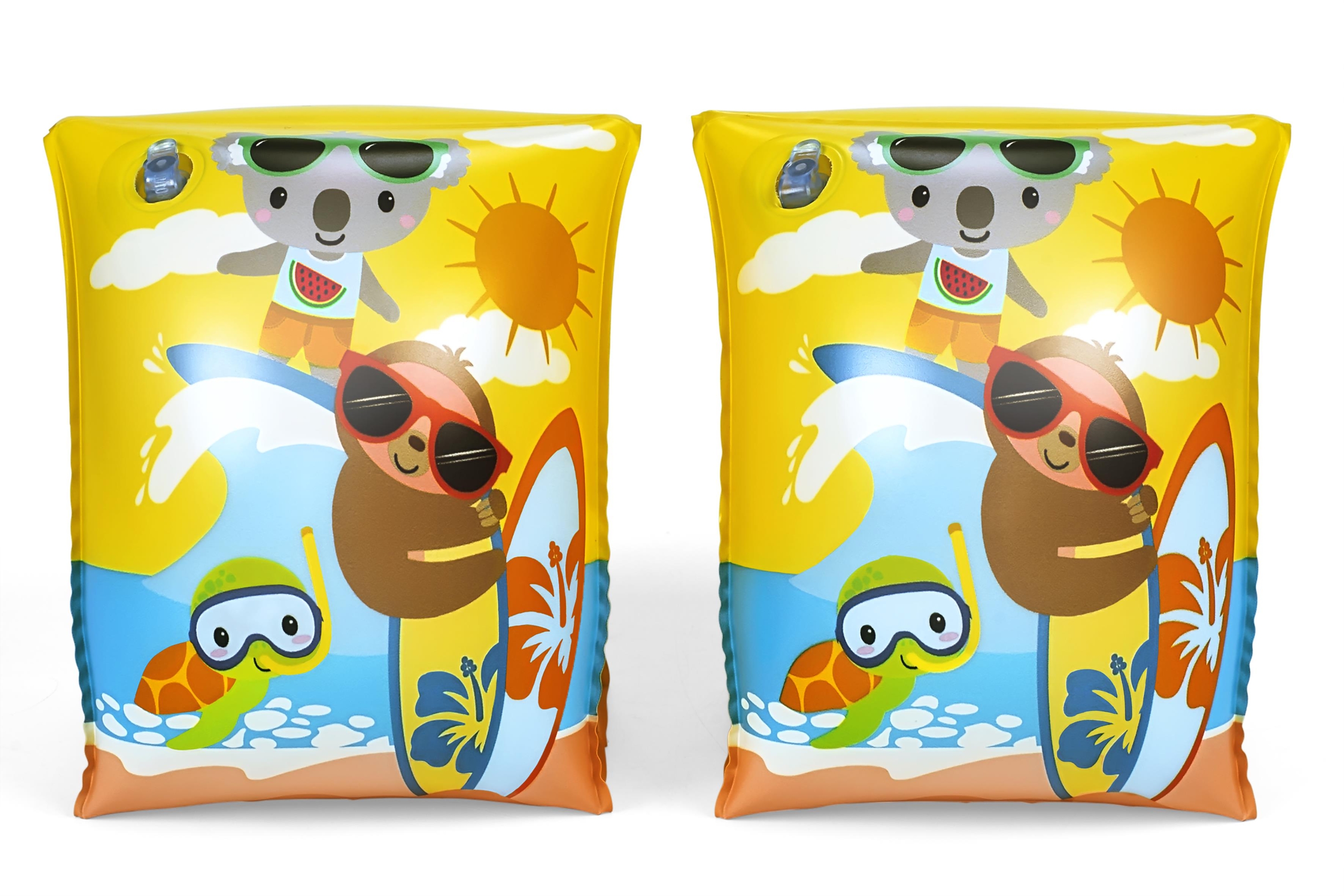 Bestway 32042 / 25 galleggiante per nuoto da bambini PVC Giallo Braccioli da nuoto