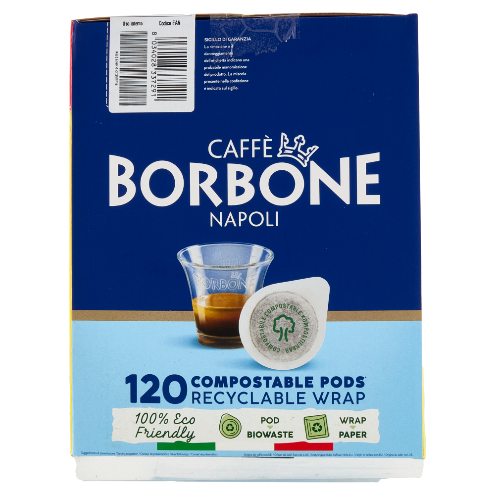Caff&egrave; Borbone Miscela Nobile Cialde Compostabili* 120 x 7,2 g