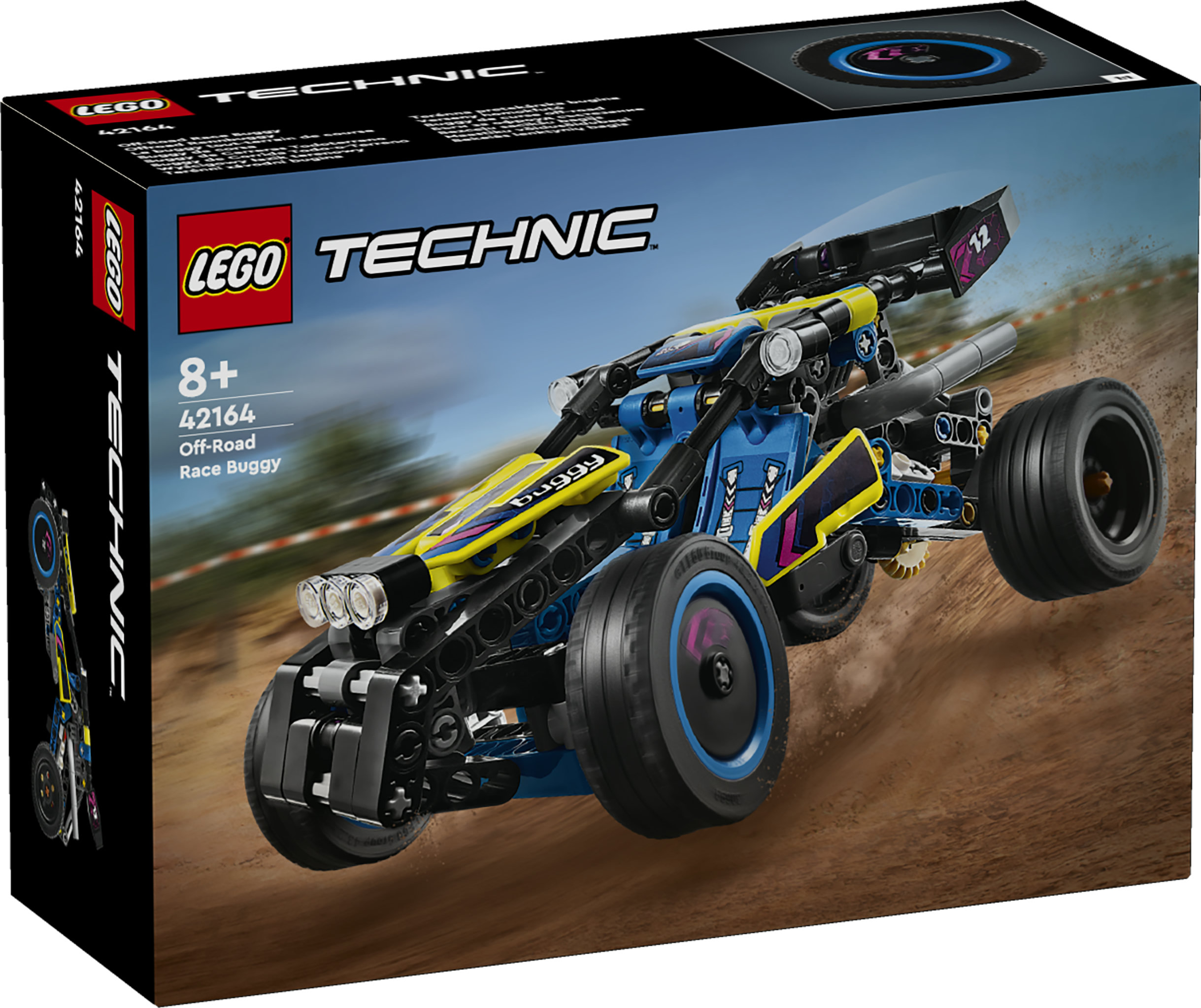 LEGO Technic 42164 Buggy da Corsa, Macchina Giocattolo per Bambini da 8 Anni in su, Regalo Amanti Modellini di Auto da Gara