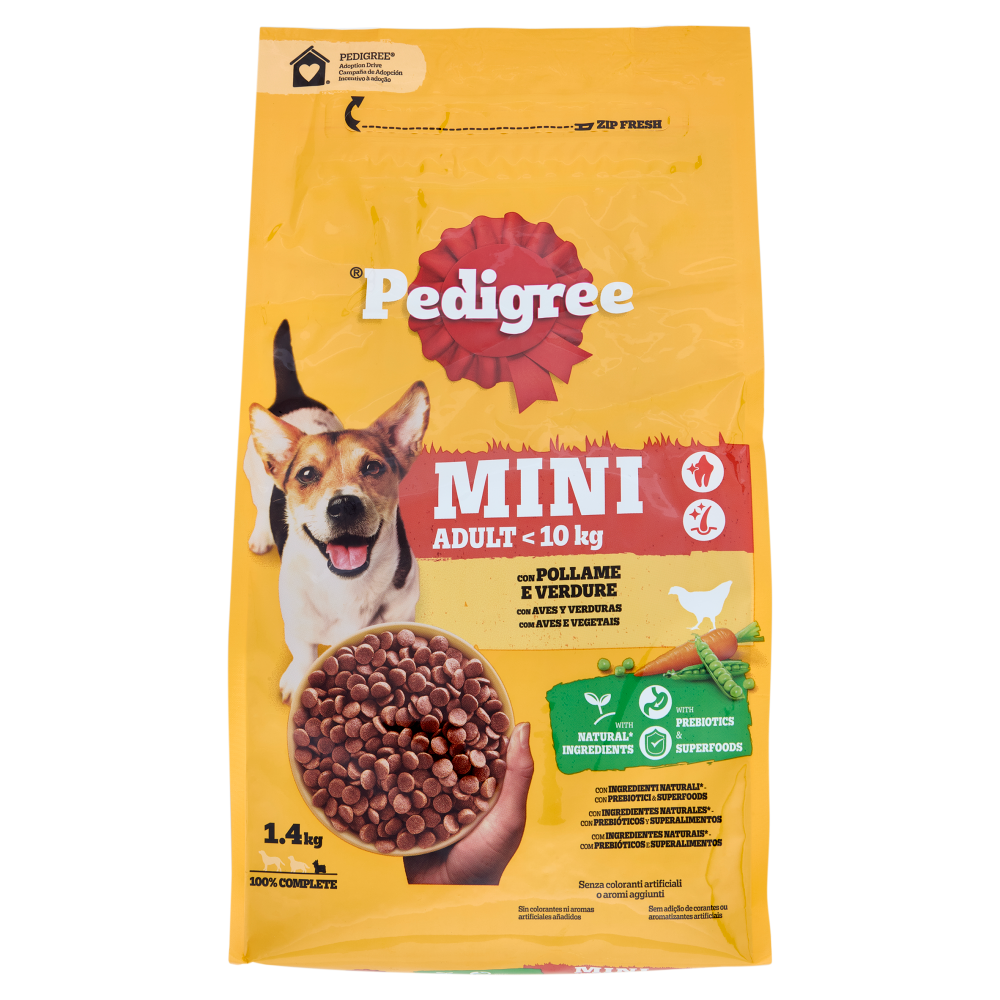 Pedigree Adult Mini con Pollo e Verdure 1.4Kg
