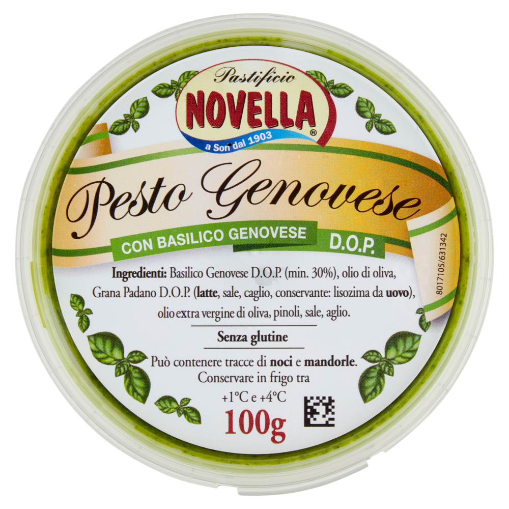 Pastificio Novella Pesto Genovese con Basilico Genovese D.O.P. 100 g