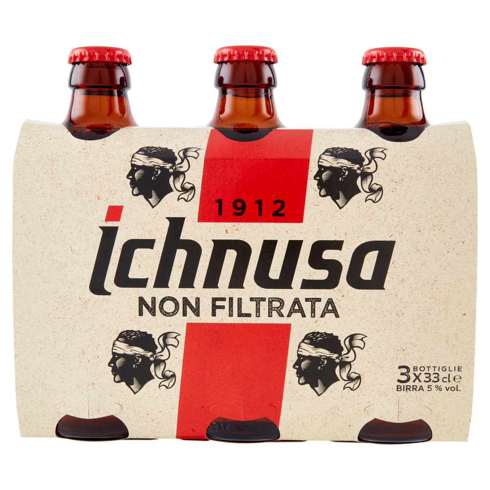 Ichnusa Non Filtrata 3 x 33 cl