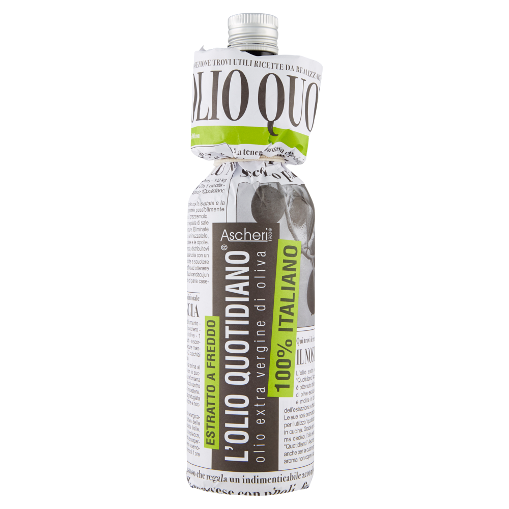 Ascheri 1960 l'Olio Quotidiano olio extra vergine di oliva 100% Italiano 750 ml