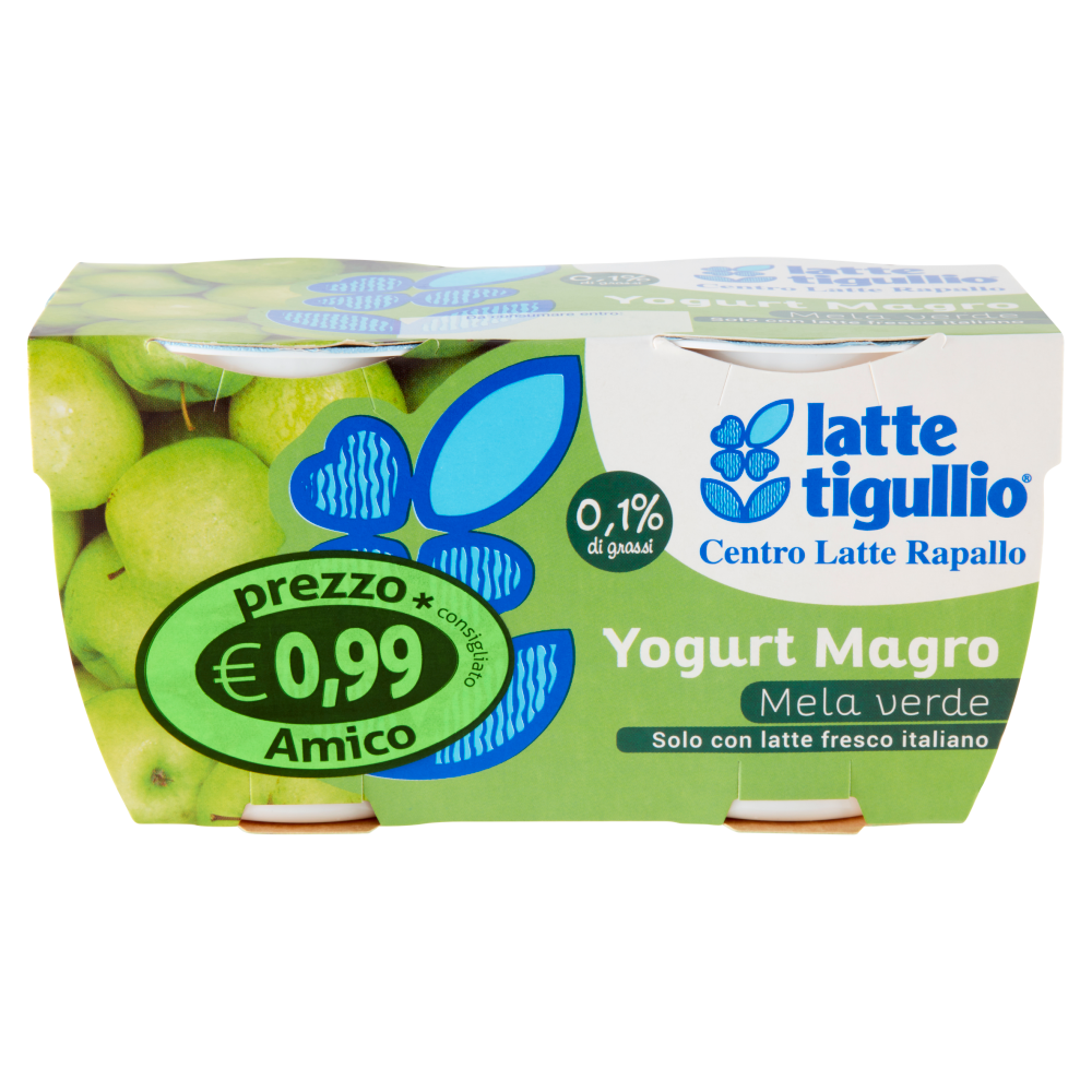 latte tigullio Yogurt Magro Mela verde 2 x 125 g