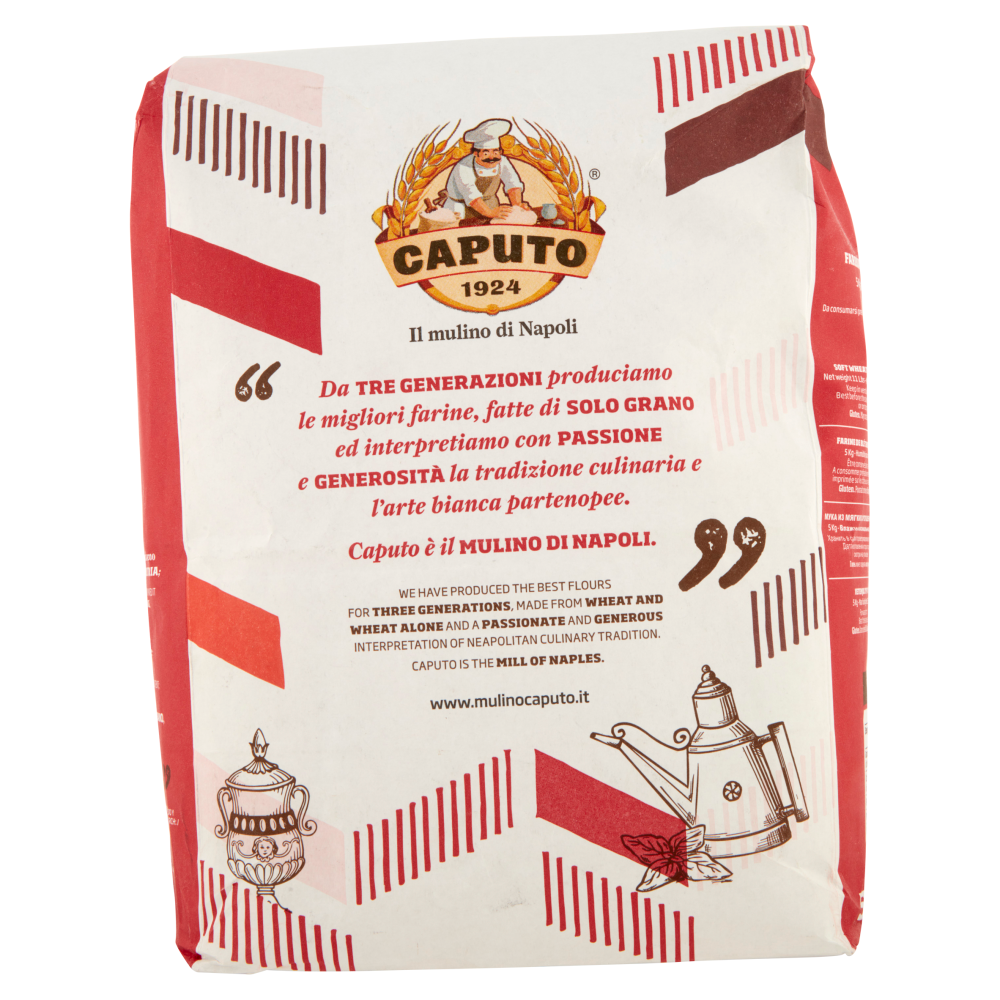 Caputo Saccorosso Farina di grano Tenero Tipo "0" 5 Kg