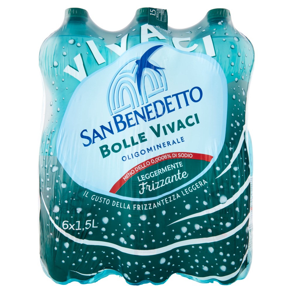 San Benedetto Oligominerale Benedicta Leggermente Frizzante 6 x 1,5 L