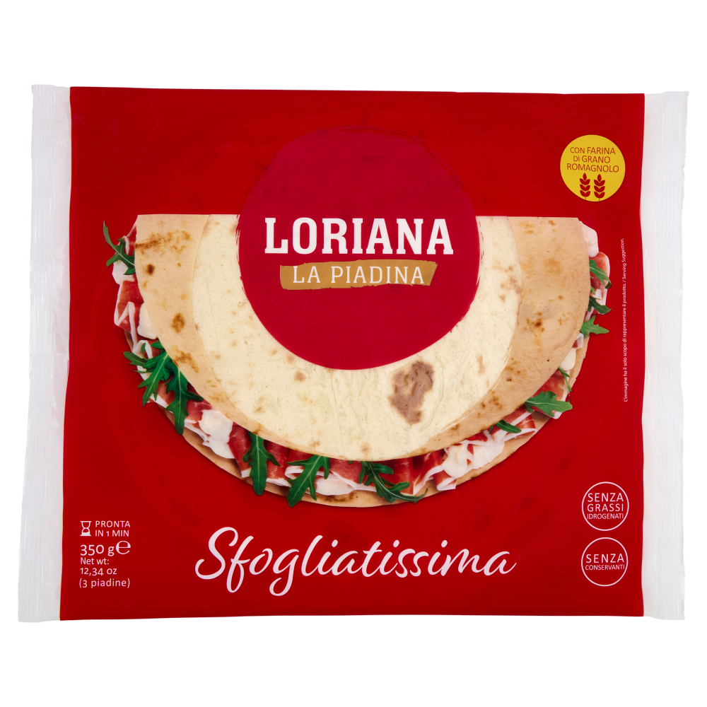 Loriana Sfogliatissima 3 piadine 350 g
