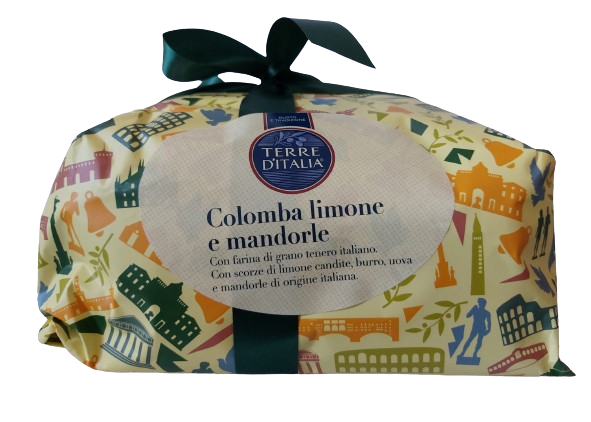 Terre d'Italia Colomba con scorze di limone candite e mandorle 750 g