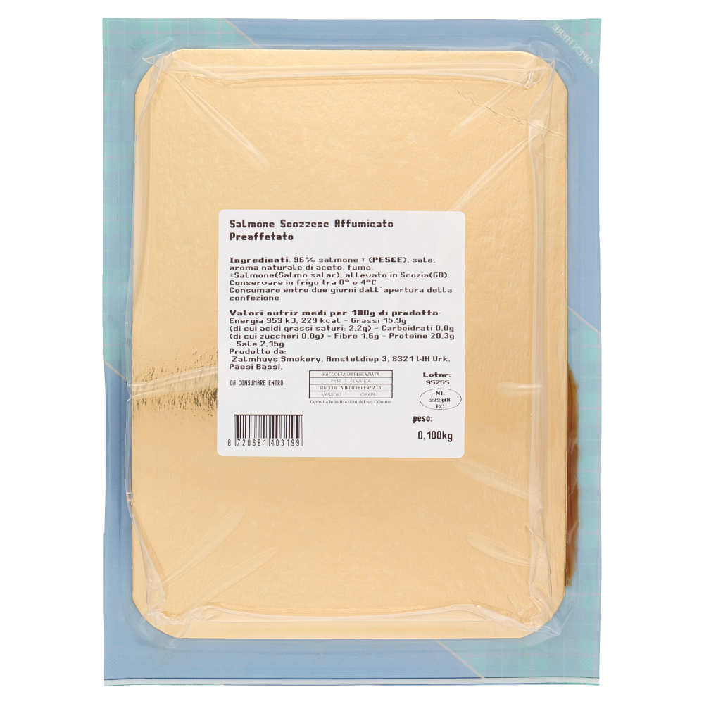 John Orrin Salmone Scozzese Affumicato 0,100 kg