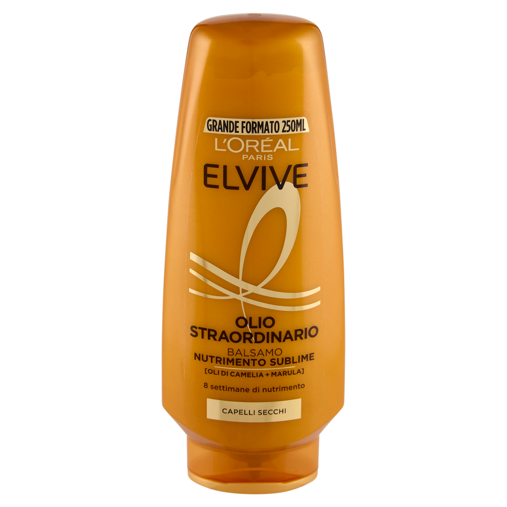 Elvive Olio Straordinario Balsamo Nutrimento Sublime, per Capelli Secchi, 250 ml