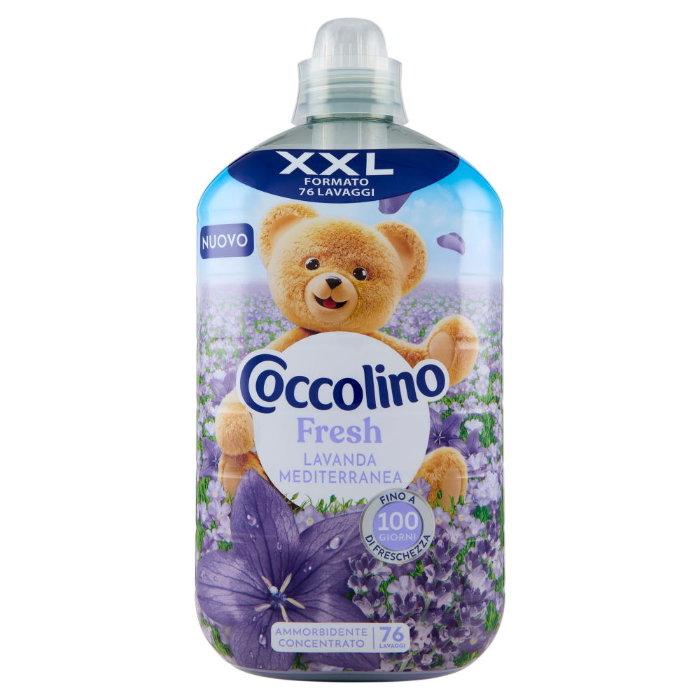 Coccolino Ammorbidente Concentrato Fresh Lavanda Mediterranea 76 Lavaggi 1750 ml