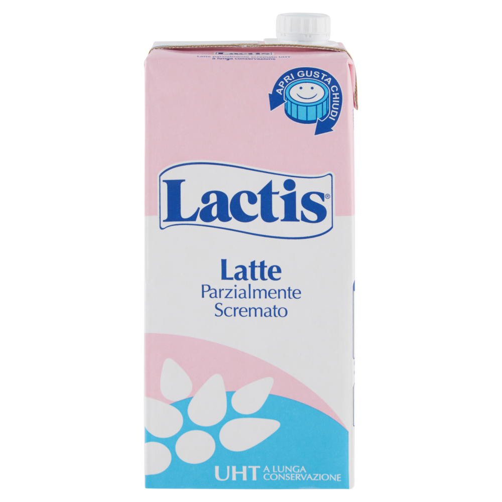 Lactis Latte Parzialmente Scremato UHT a Lunga Conservazione 1000 ml