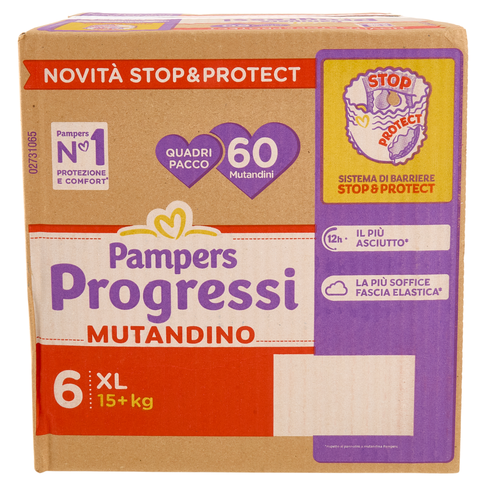 Pampers Progressi Mutandino XL 60 pz