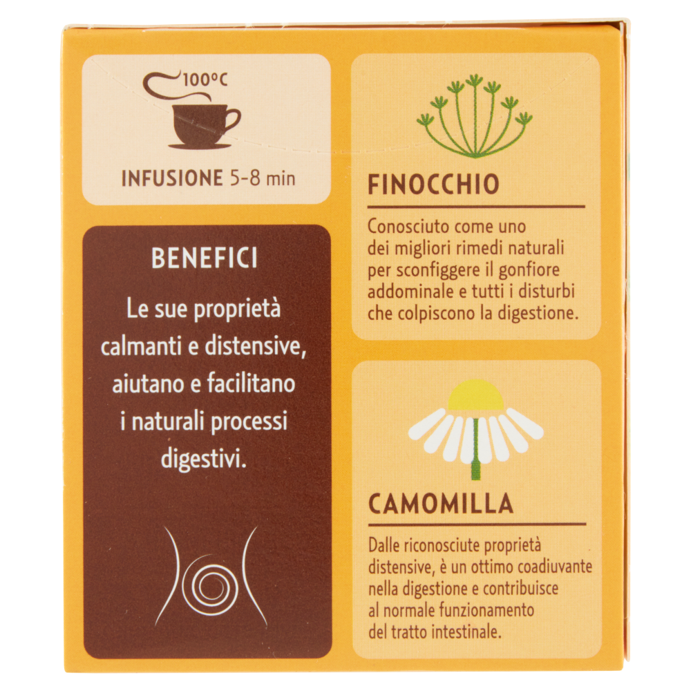 Pompadour Le Tisane Digestiva con Finocchio e Camomilla 18 x 2,2 g