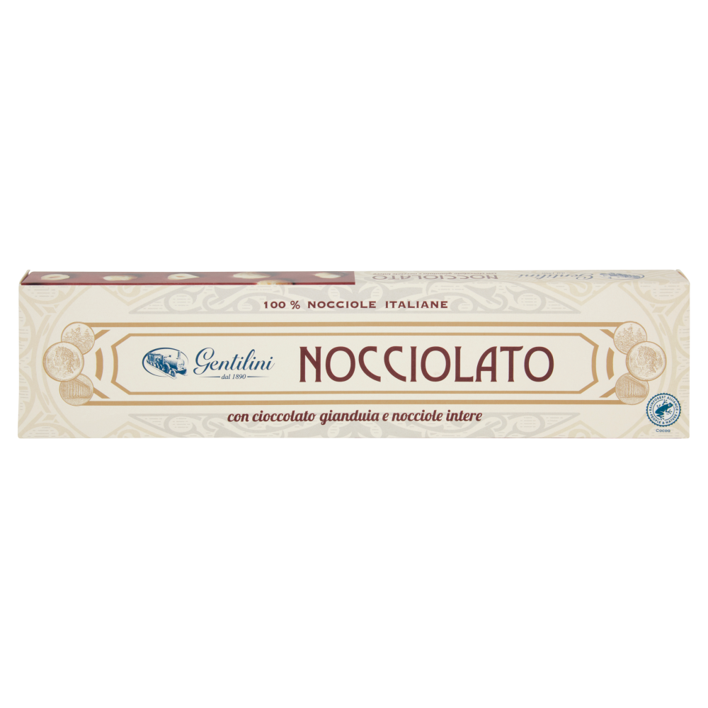 Gentilini Nocciolato con cioccolato gianduia e nocciole intere 250 g