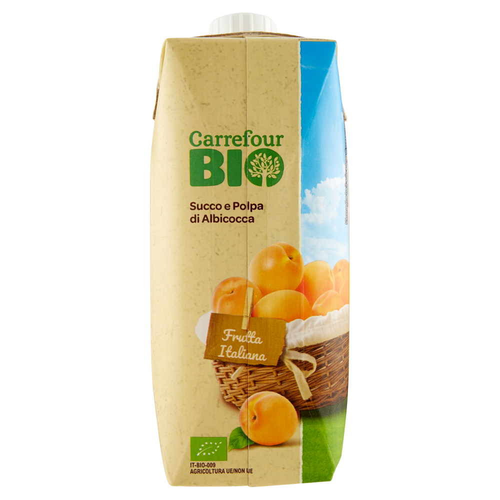 Carrefour Bio Succo e Polpa di Albicocca 750 ml
