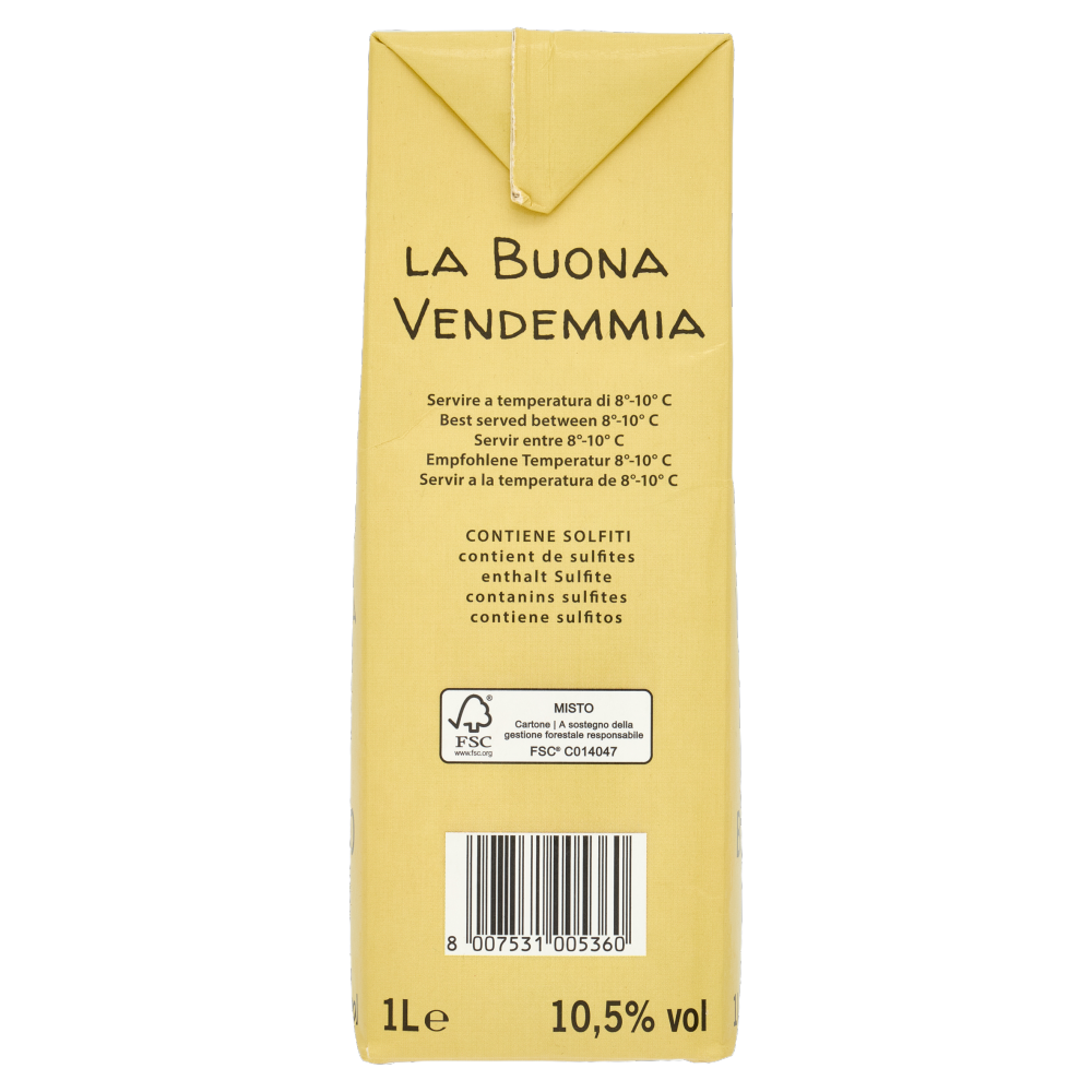 La Buona Vendemmia Vino Bianco 1 L