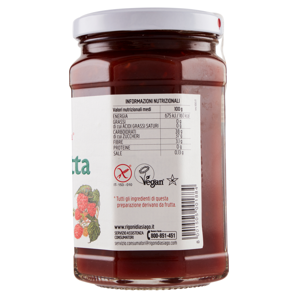 Rigoni di Asiago Fiordifrutta Lamponi bio 330 g