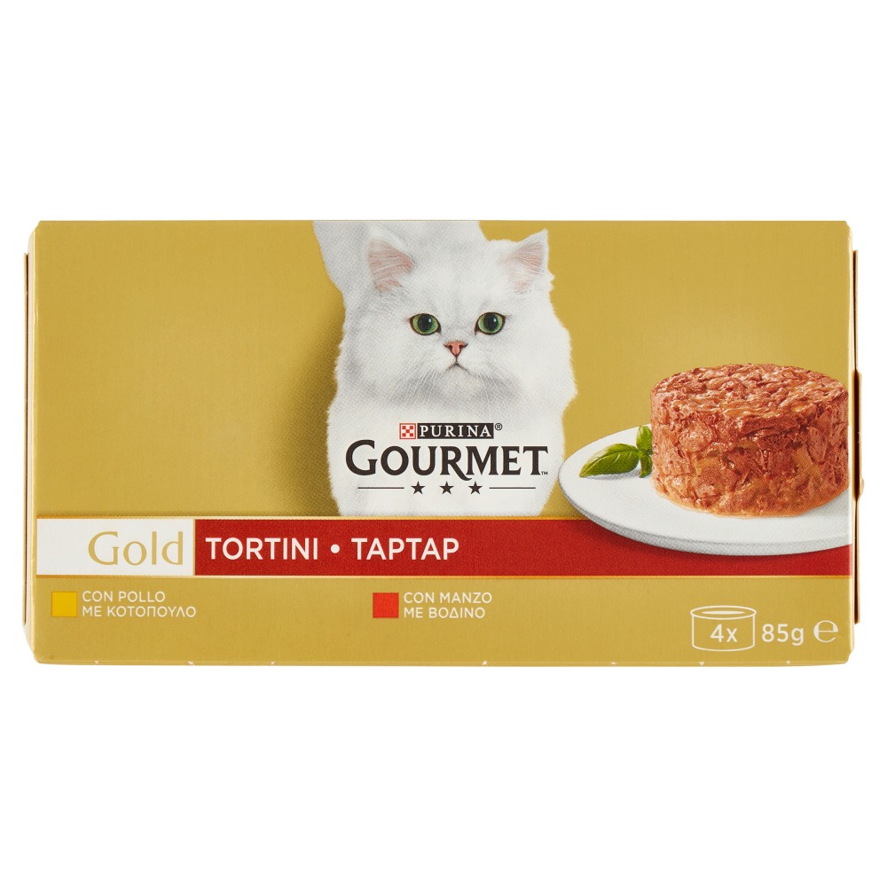 PURINA GOURMET Gold Tortini Pollo / Manzo 4 x 85 g
