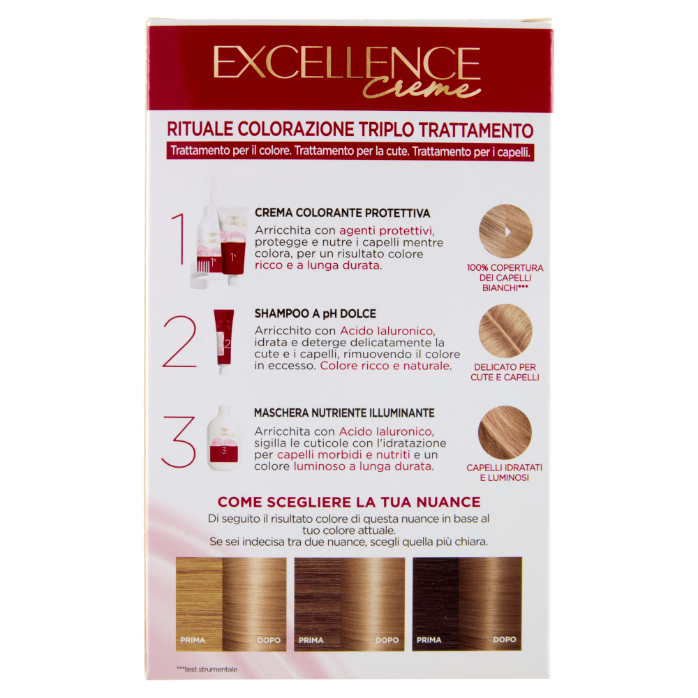 L'Oréal Paris Excellence Creme Colorazione Triplo Trattamento Biondo Chiaro Cenere 8.1