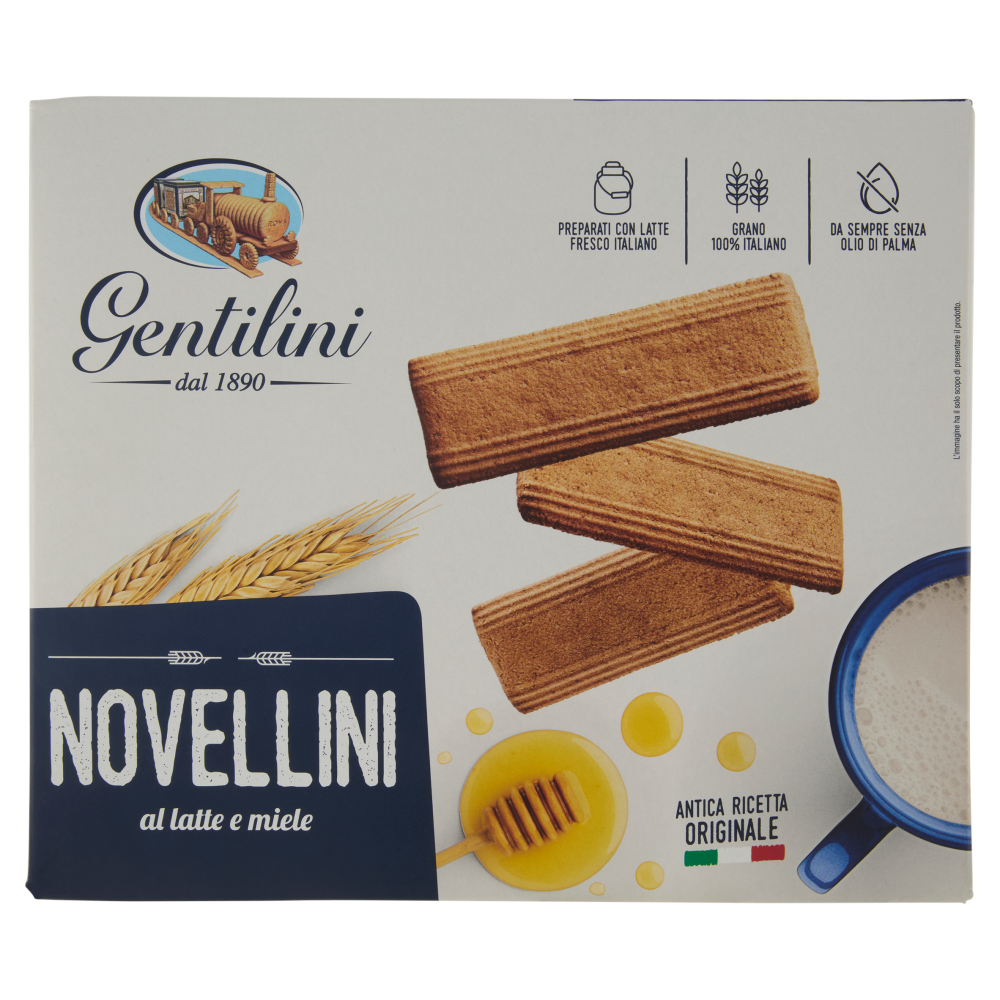 Gentilini Novellini al latte e miele 2 x 250 g