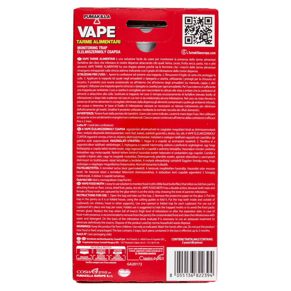 VAPE Tarme Alimentari 3 pz