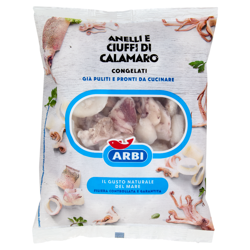 Arbi Anelli e Ciuffi di Calamaro Congelati 400 g