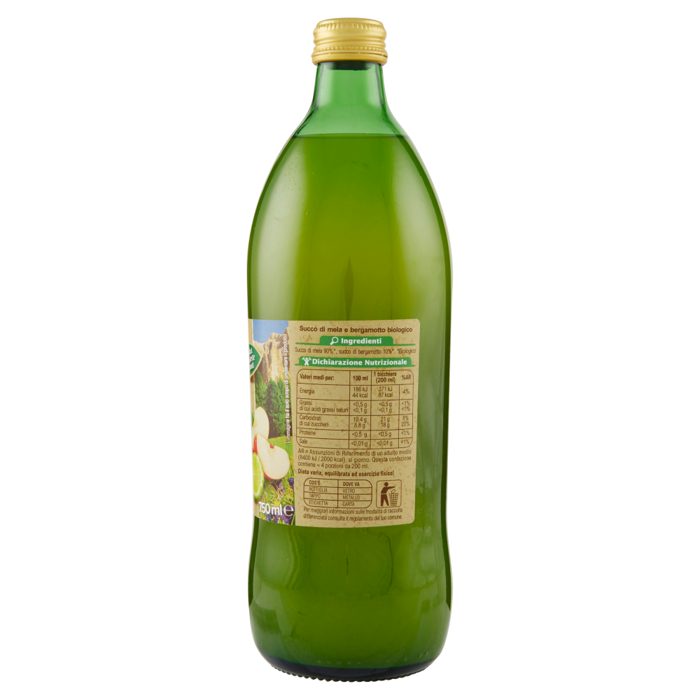 Carrefour Bio Succo di Mela e Bergamotto 750 ml