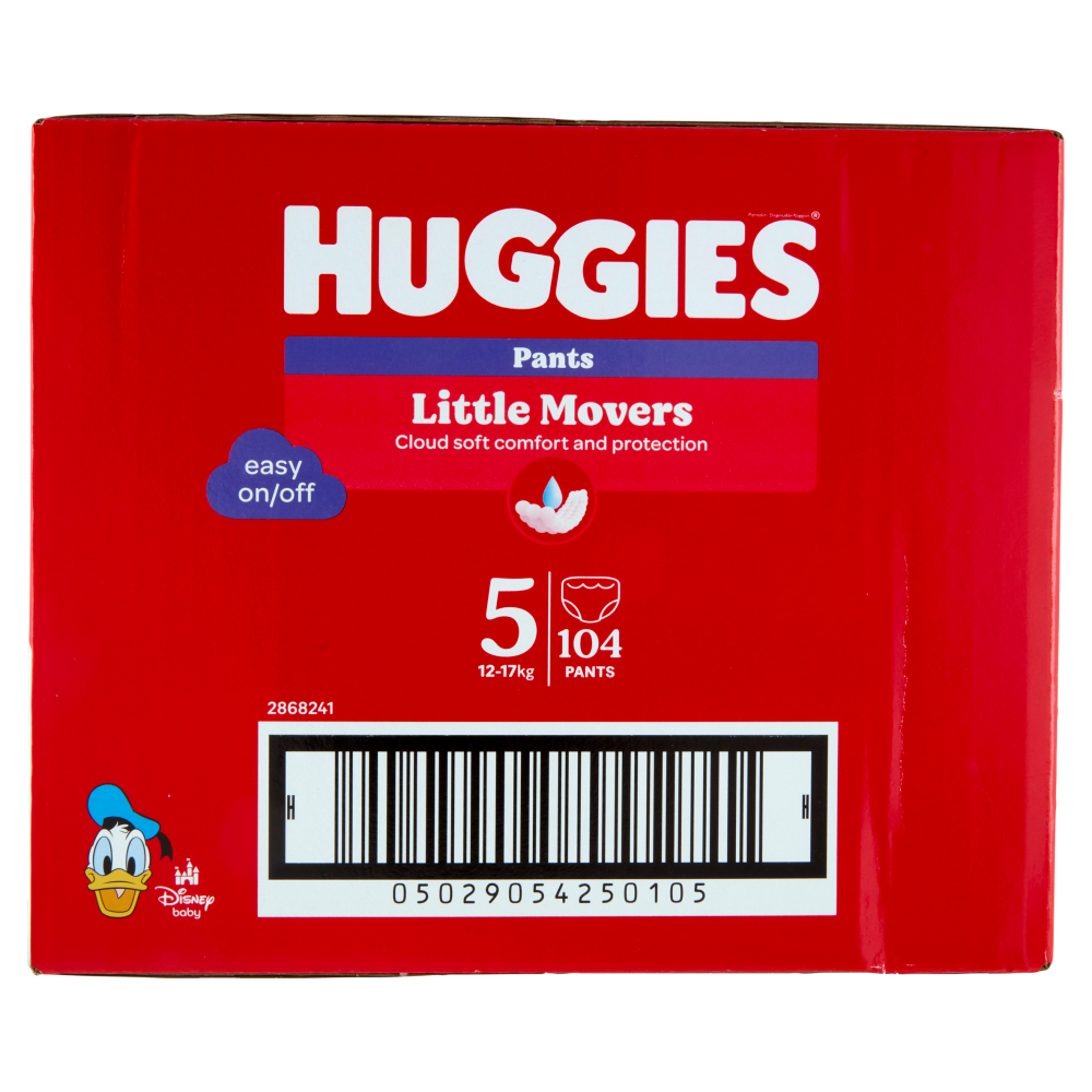 Huggies Little Movers Pants 5 12-17 Kg 104 pz