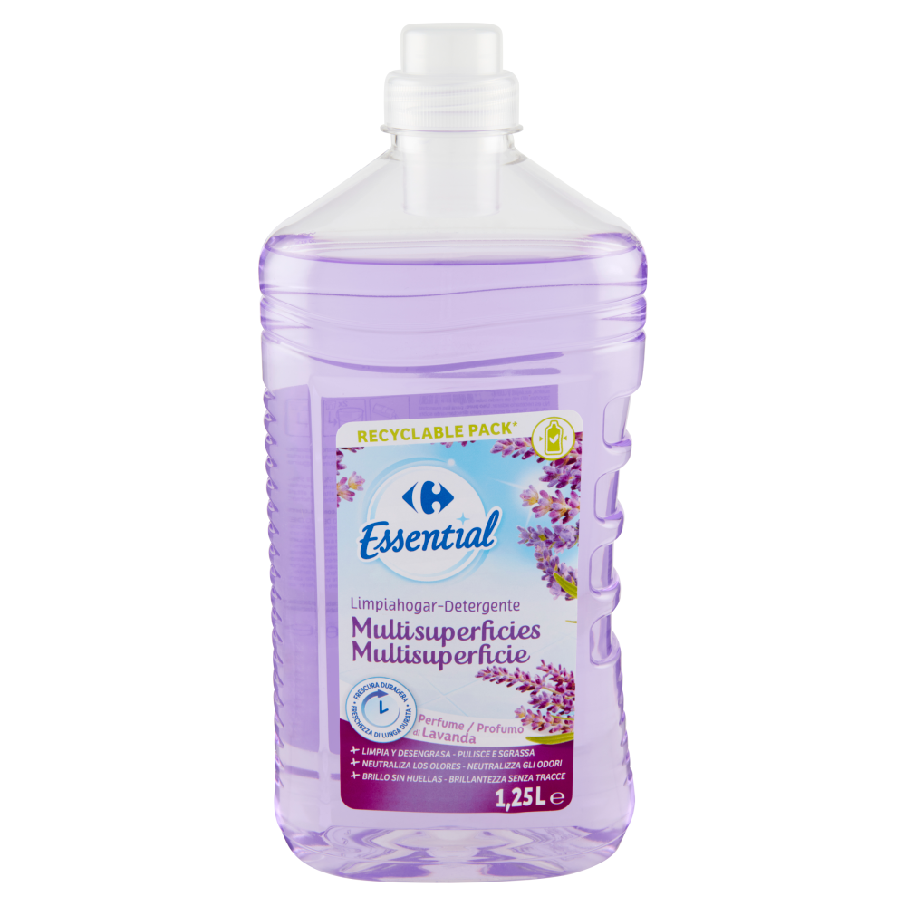 Carrefour Essential Detergente Multisuperficie Profumo di Lavanda 1,25 L