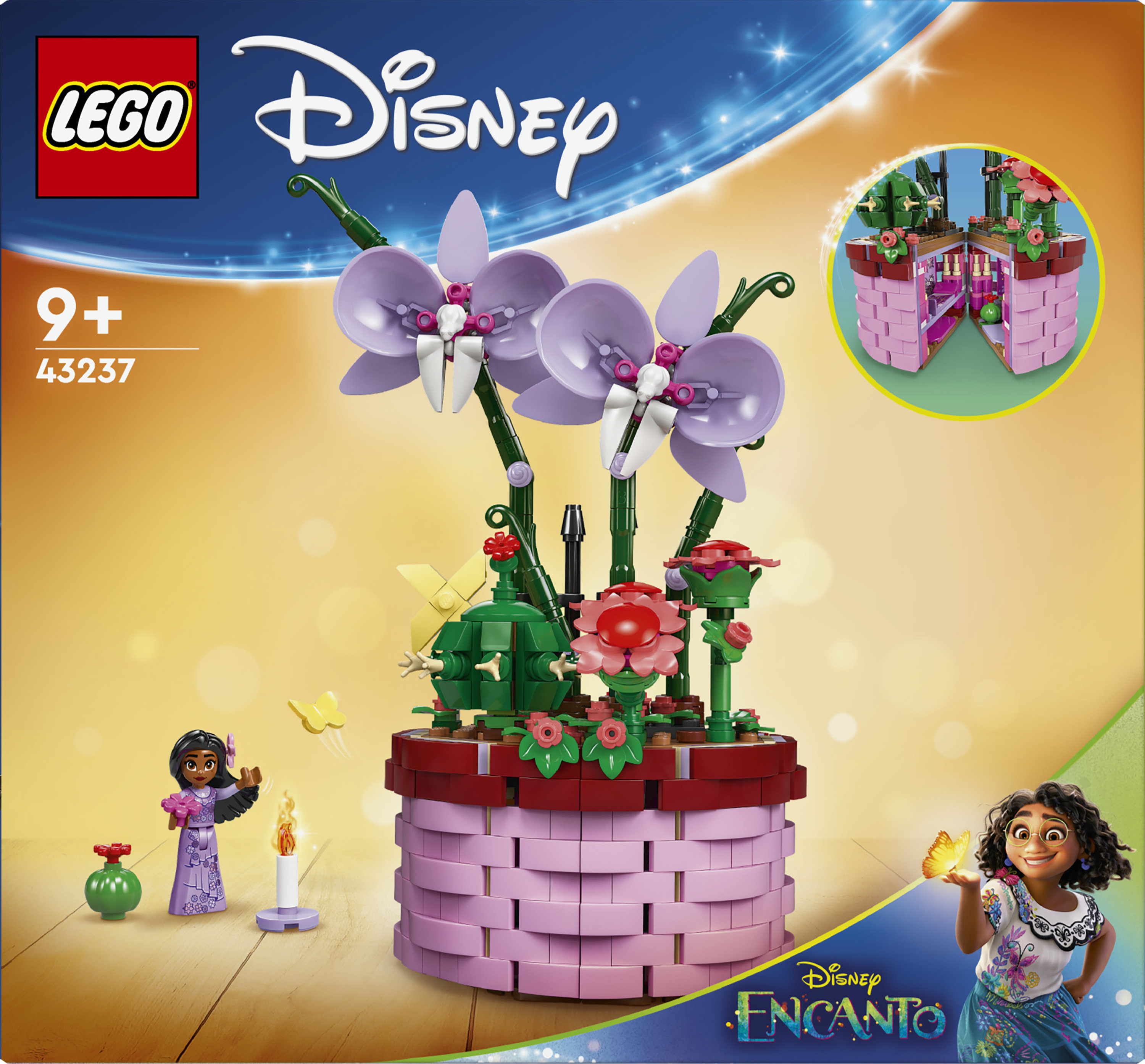 LEGO Disney 43237 Vaso di Fiori di Isabela, Giochi per Bambini 9+ con Mini Bambolina e Cesto Apribile, Regalo dal Film Encanto