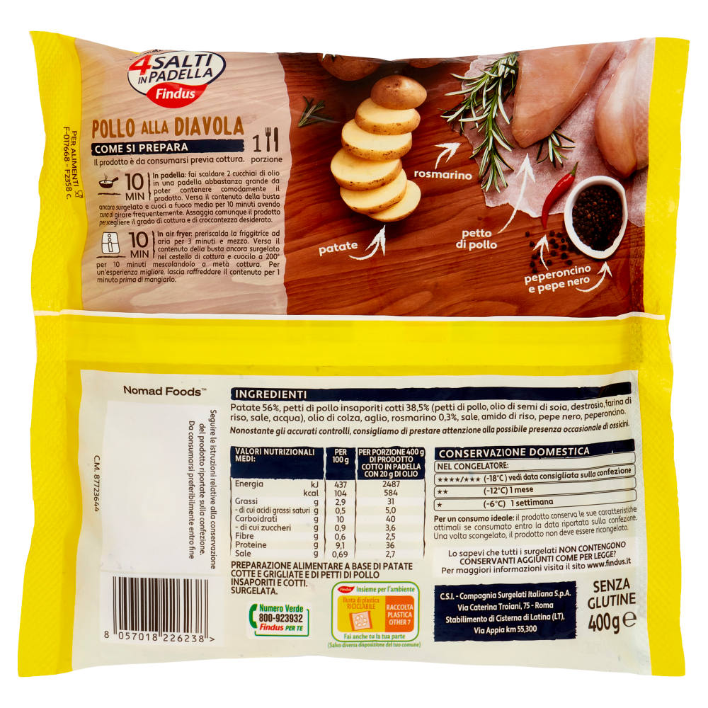 4 Salti in Padella Findus Pollo alla Diavola 400 g