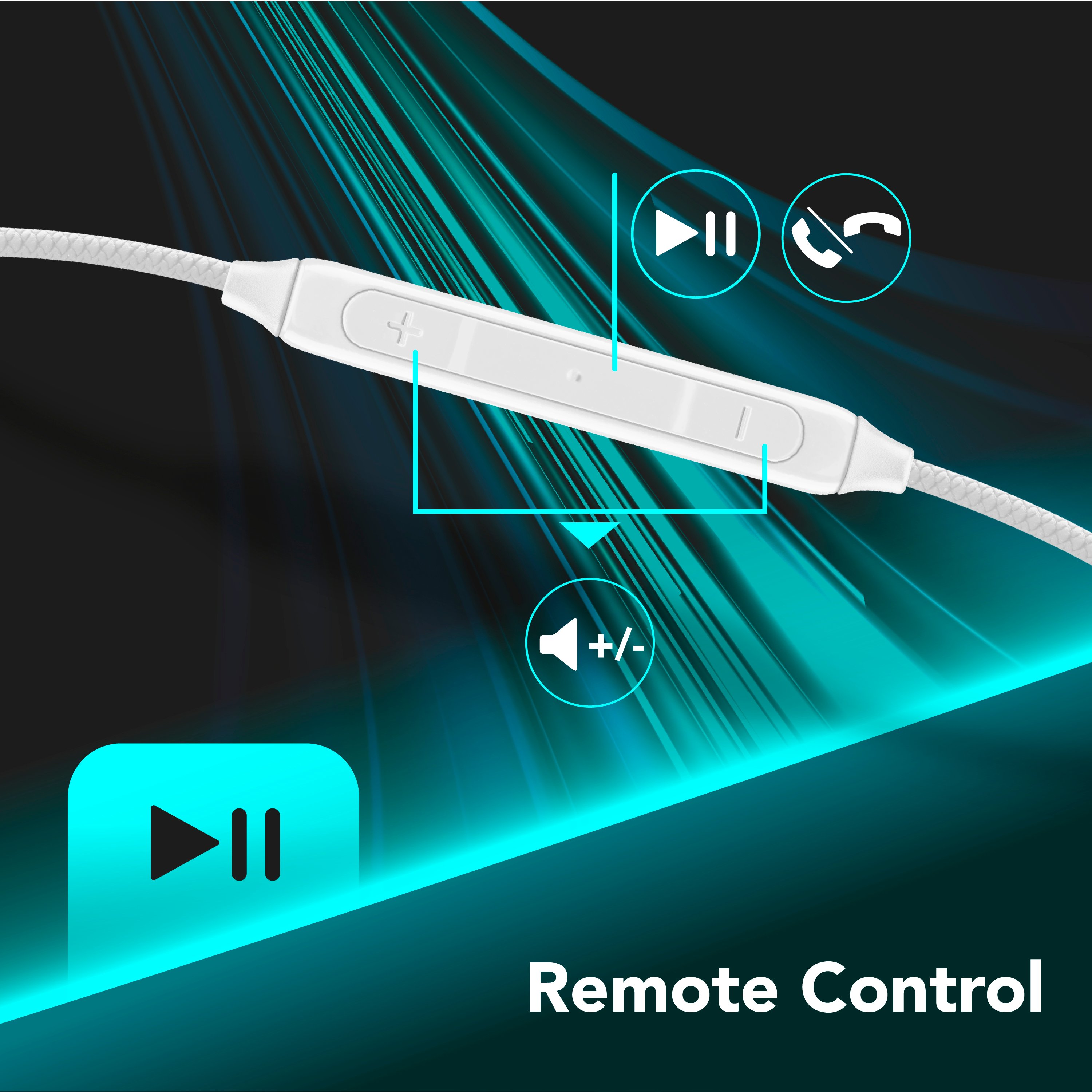 Cellularline SPARROW Auricolari in-ear con finiture metalliche, remote control e connettore USB-C