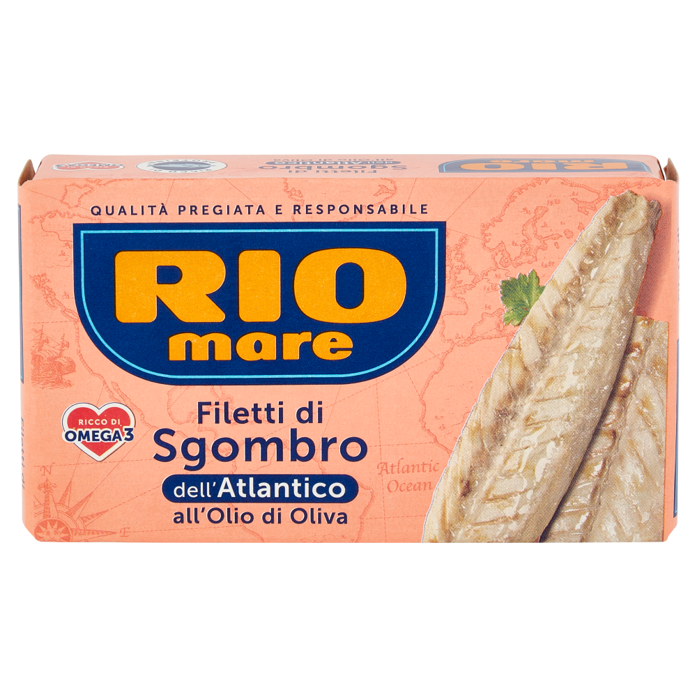 Rio mare Filetti di Sgombro dell'Atlantico all'Olio di Oliva 125 g