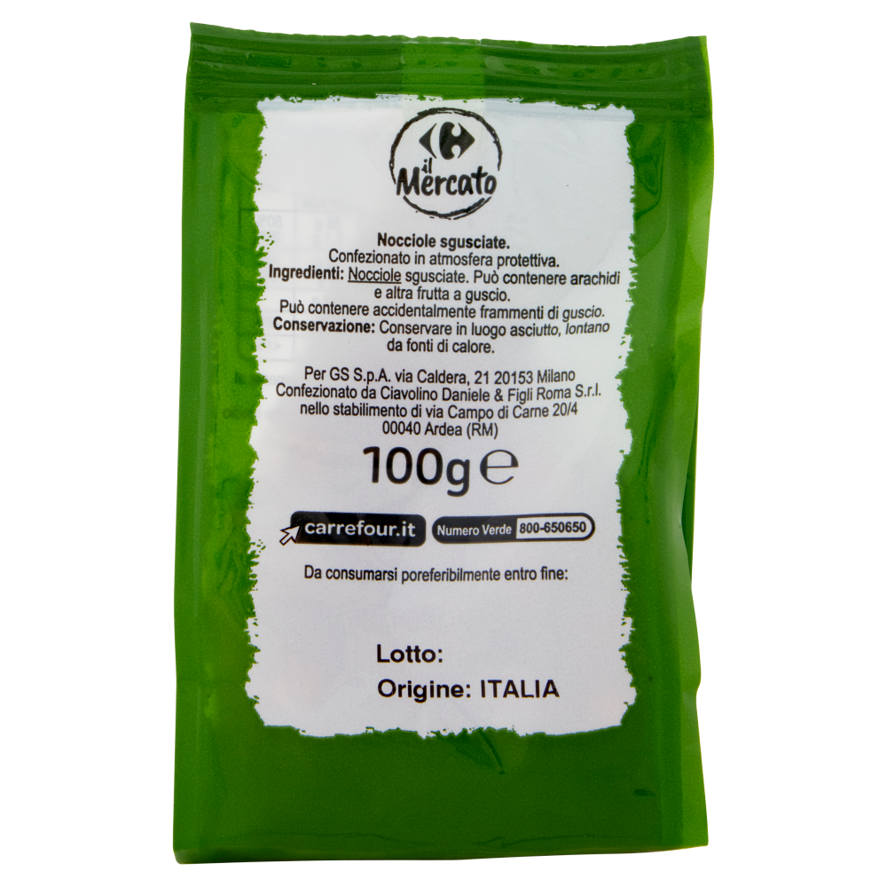 Carrefour il Mercato Nocciole sgusciate 100 g