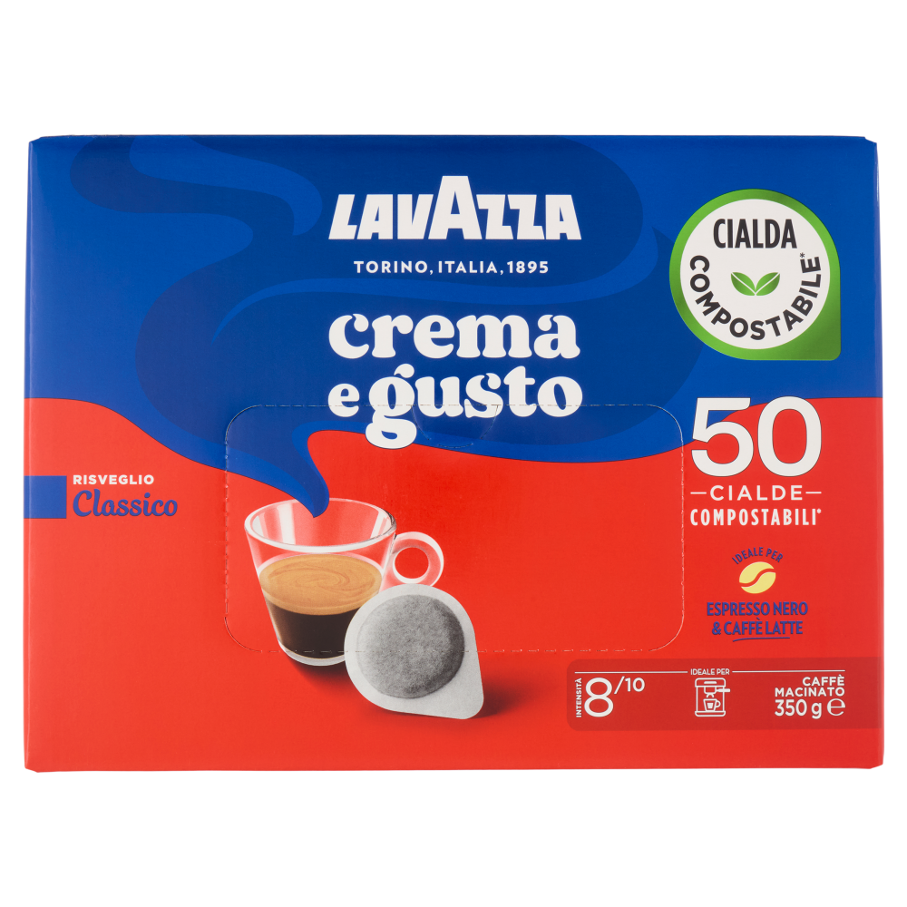 Lavazza crema e gusto Classico 50 Cialde Compostabili* 350 g