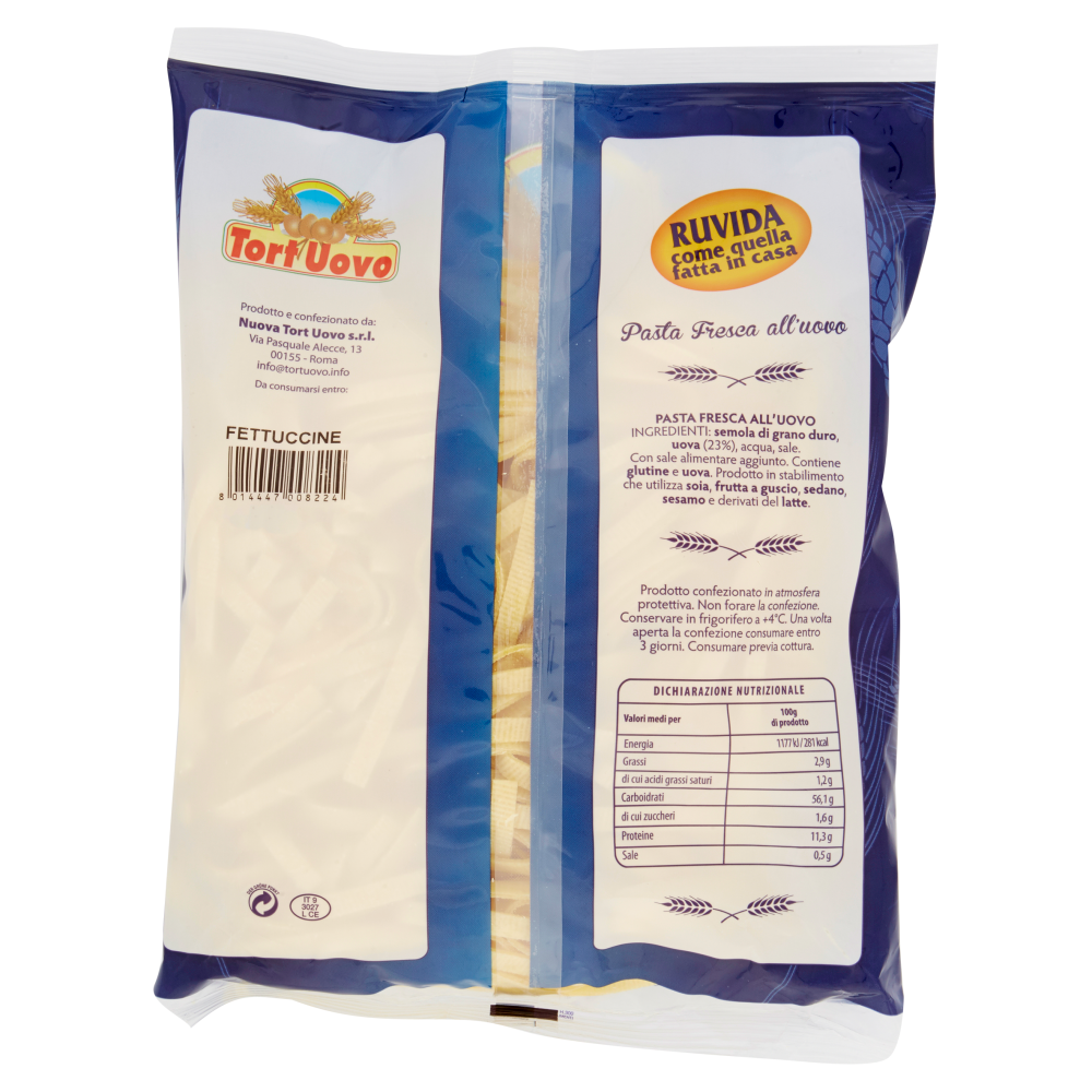 Tort Uovo Pasta Fresca all'uovo Fettuccine 500 g