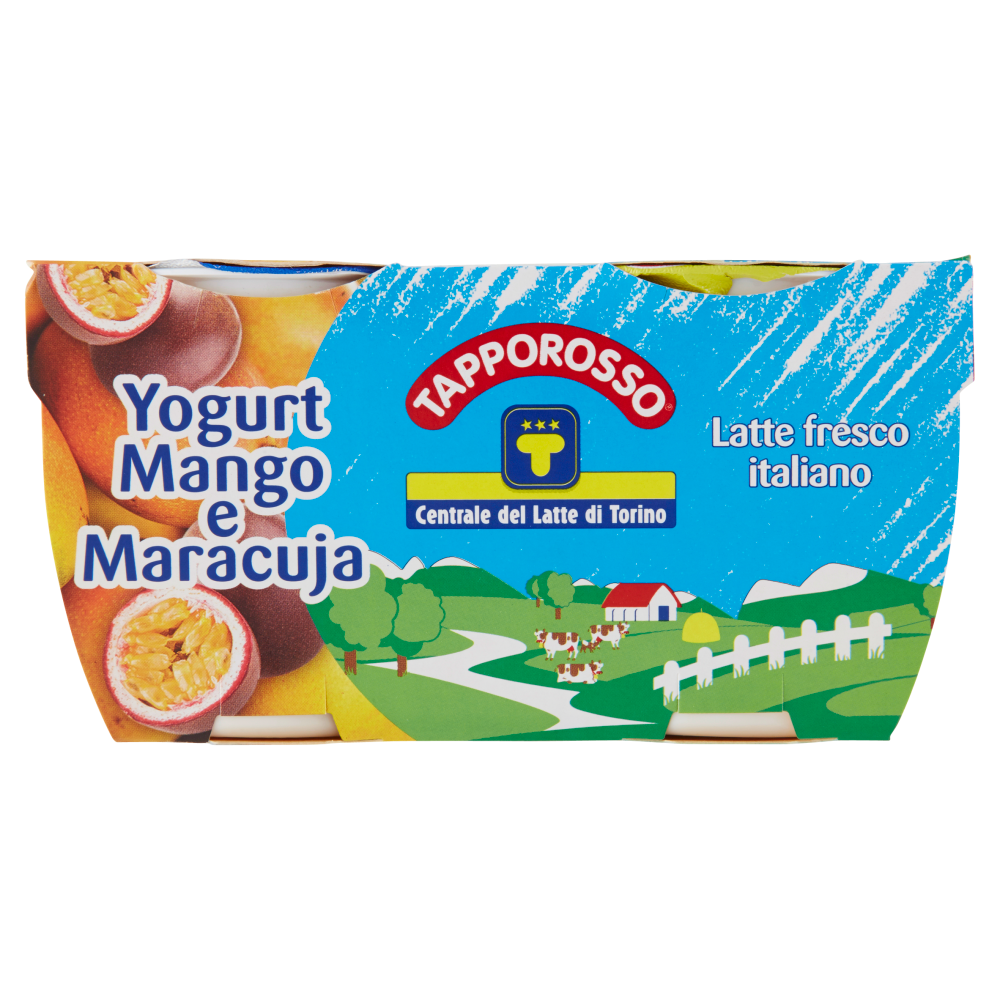 Centrale del Latte di Torino Tapporosso Yogurt Intero Mango e Maracuja 2 x 125 g