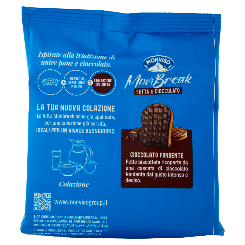 Monviso Monbreak Fondente Fette biscottate 90 g	