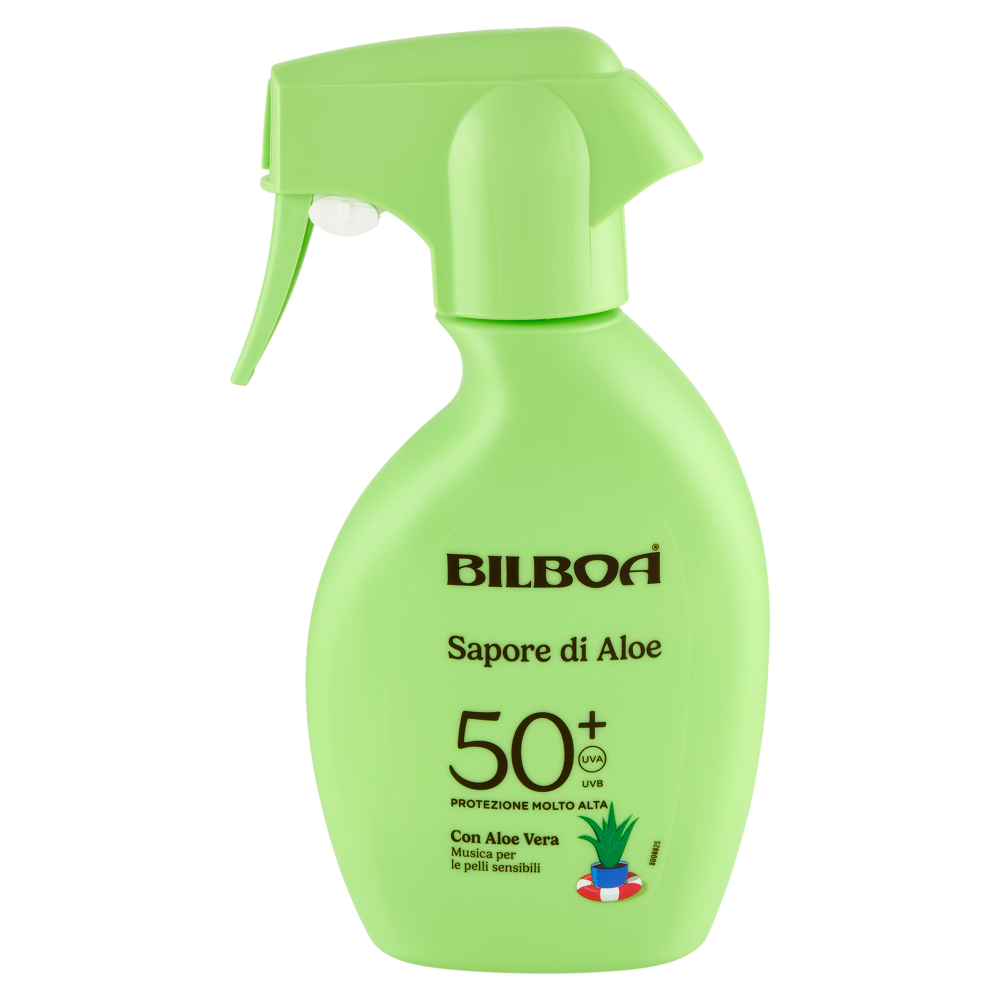Bilboa Sapore di Aloe 50+ Protezione Molto Alta con Aloe Vera 250 ml