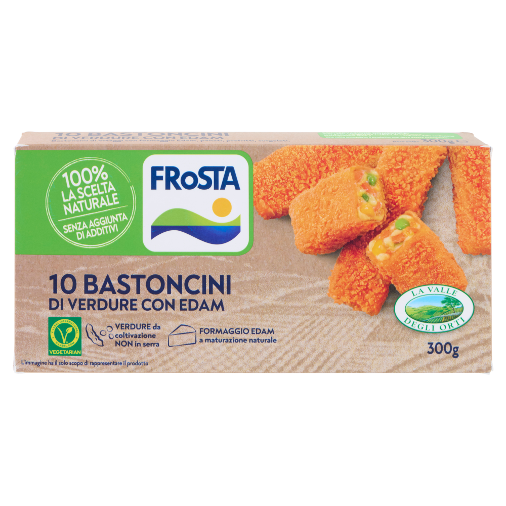 FRoSTA 10 Bastoncini di Verdure con Edam surgelati 300 g