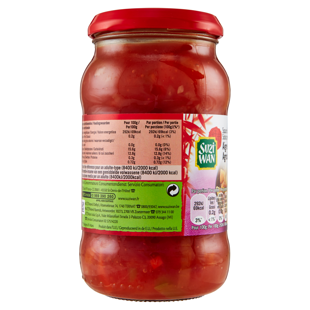 Suzi Wan Salsa per condimento Agrodolce 400 g