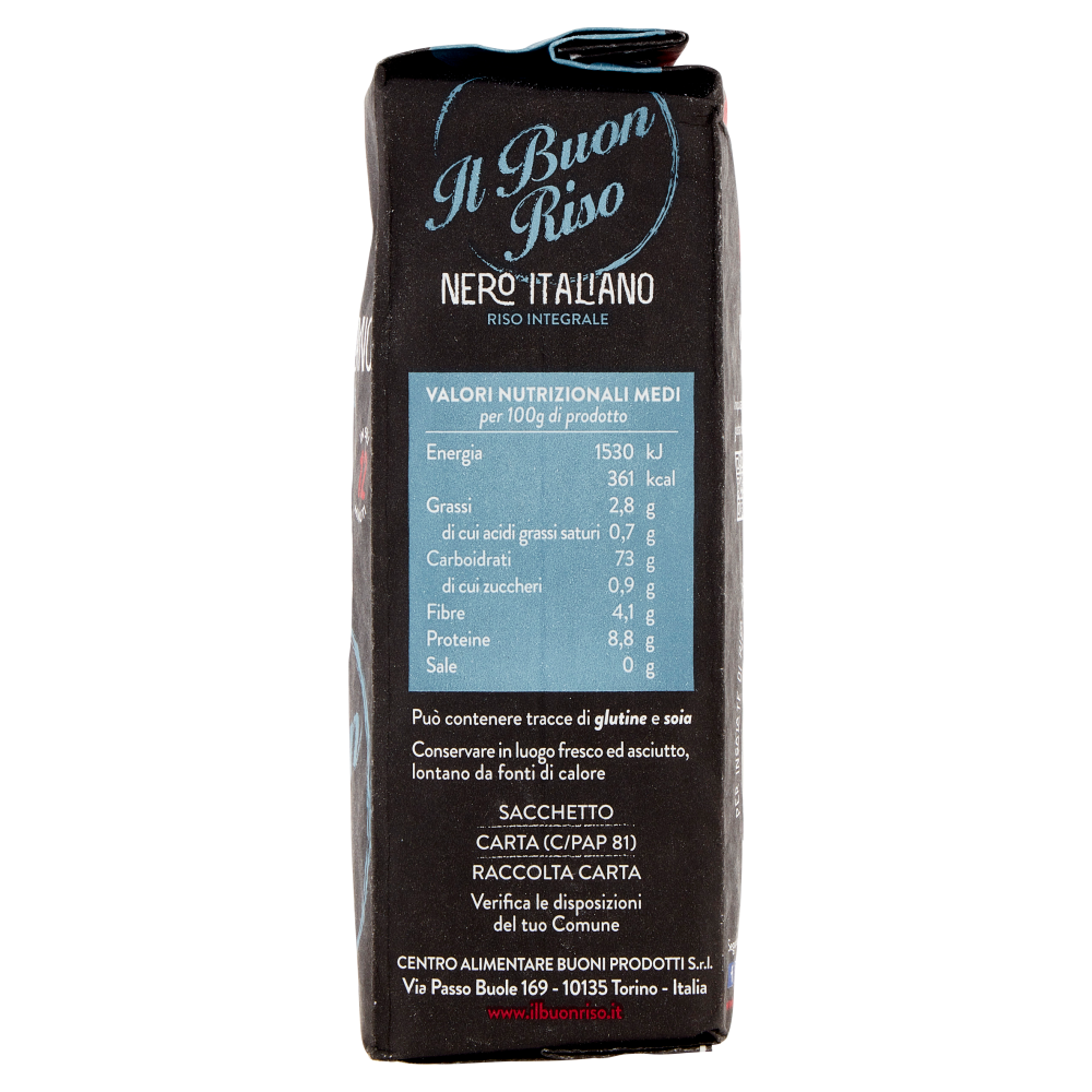 Il Buon Riso Nero Italiano Integrale Parboiled 500 g